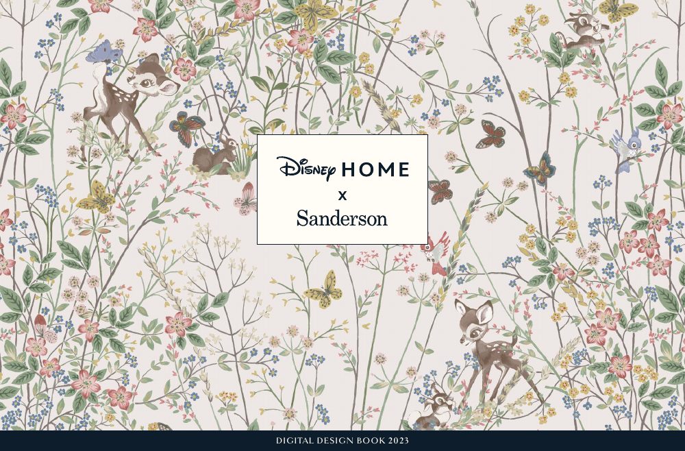 Sanderson × Disney Home wallpaper catalogue cover
